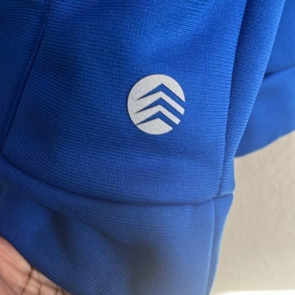 Solaris Men’s Pullover Blue Hoodie Size M Slim Kangaroo pocket - Picture 6 of 7